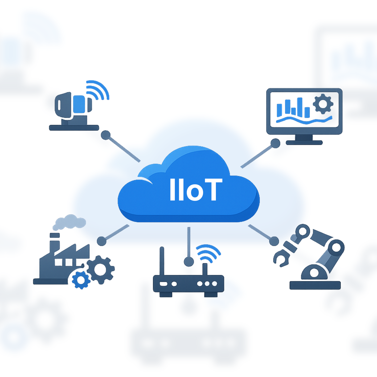 Rocksensor IIoT ecosystem connecting industrial devices, gateways and analytics